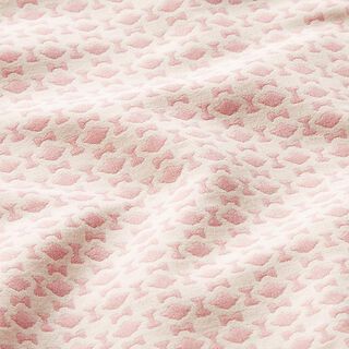 Patrón de rombos jacquard – rosa/blanco lana, 