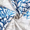 Tela de algodón Cretona Corales grandes – blanco/azul,  thumbnail number 3
