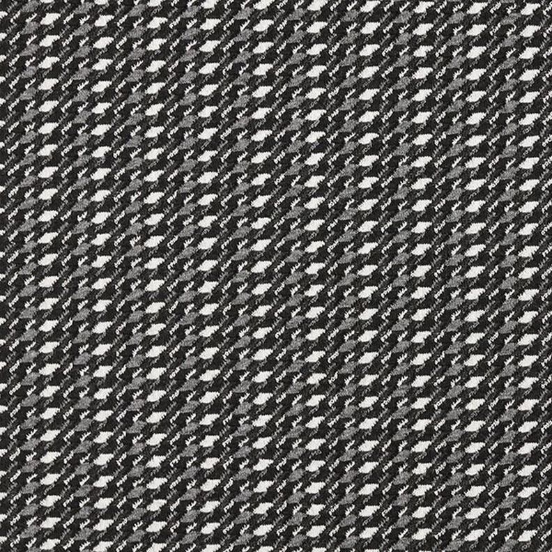 Punto jacquard mezcla algodón rombos – negro/blanco,  image number 1