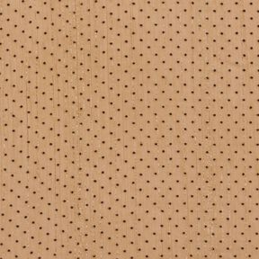 Gasa con purpurina puntos y rayas &ndash; marr&oacute;n avellana, 