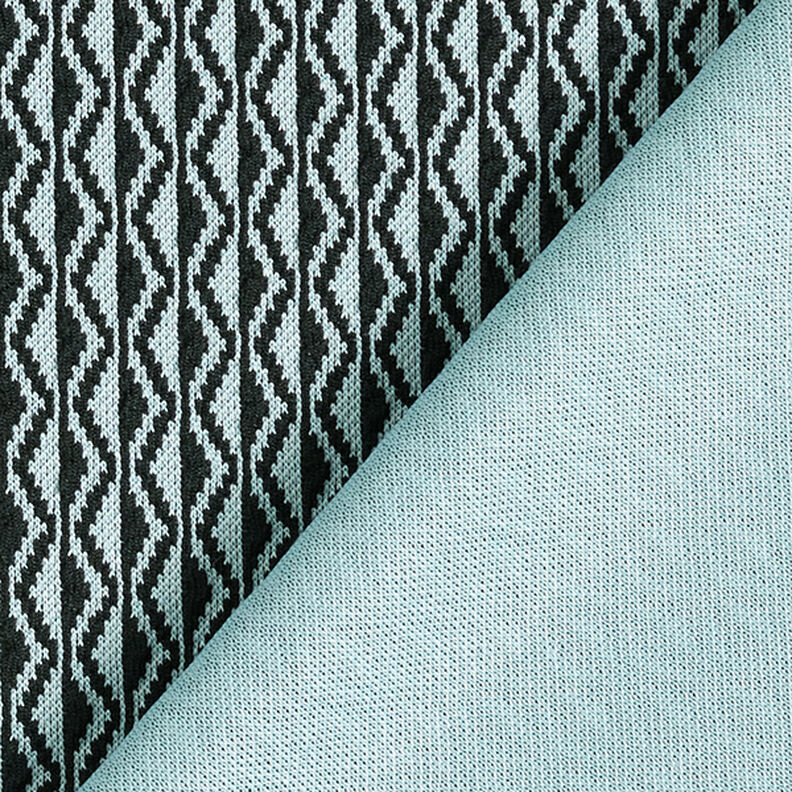 Jersey romanit zigzag – azul claro/negro,  image number 4