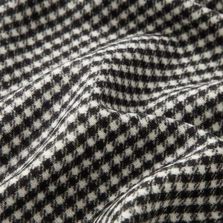 Tela de doble cara Mezcla de lana Pepita – negro/blanco, 