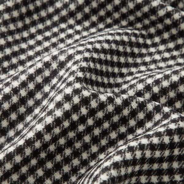 Tela de doble cara Mezcla de lana Pepita – negro/blanco,  image number 2