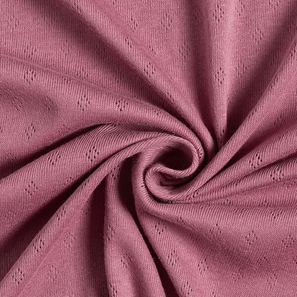 Jersey de punto fino con patrón de agujeros – violeta pastel,  image number 4