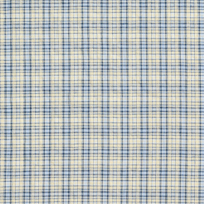 Mezcla de algodón a cuadros – almendra/azul claro,  image number 1