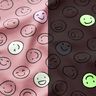 Tela de jersey de algodón Smiley que brilla en la oscuridad – rosa antiguo,  thumbnail number 3
