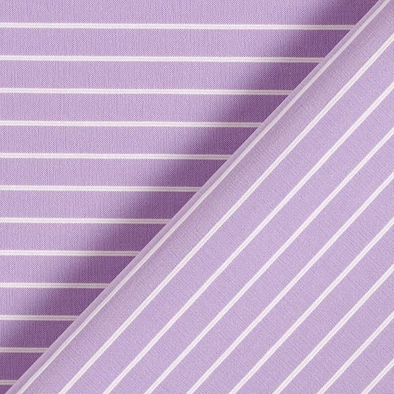 Tela stretch Rayas horizontales elástica longitudinalmente – violeta pastel,  image number 4