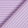 Tela stretch Rayas horizontales elástica longitudinalmente – violeta pastel,  thumbnail number 4