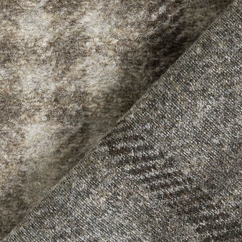 Tela de abrigo mezcla de lana a cuadros – gris pardo,  image number 4