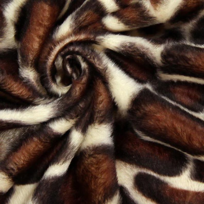 Imitación de piel de animal jirafa – marrón,  image number 2