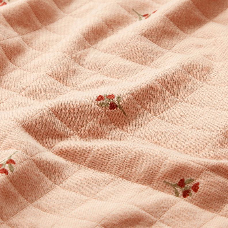 Tela de doble cara Tela de jersey Ramo de flores – rosado,  image number 2