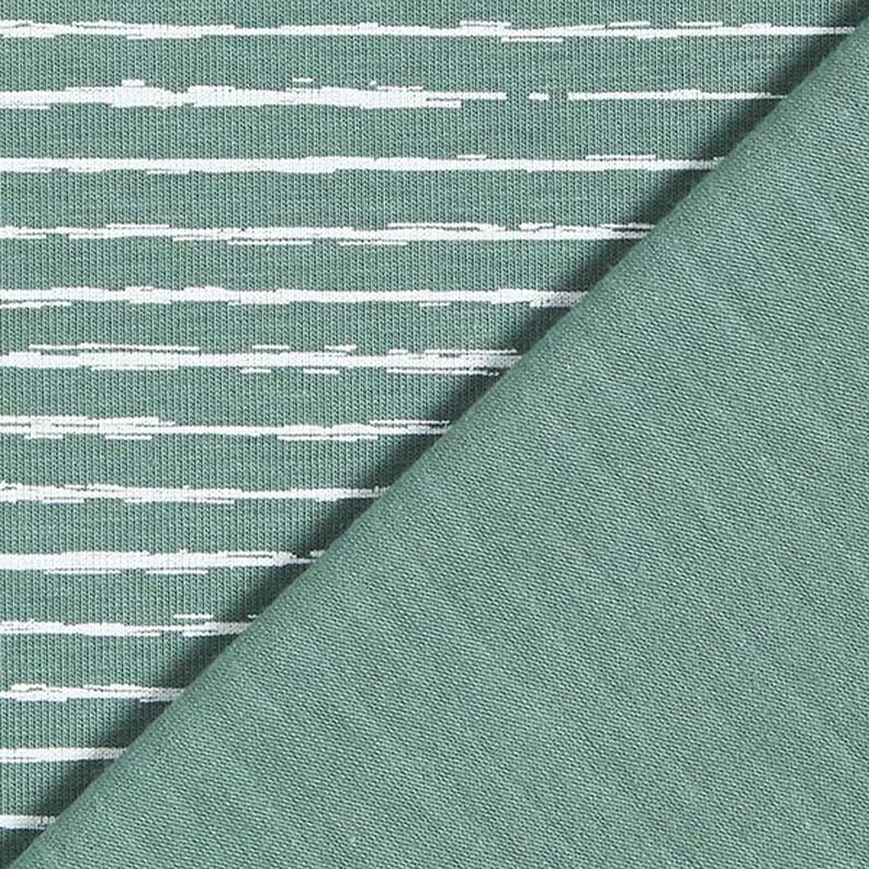 Tela de jersey de algodón Rayas Skribbel – caña,  image number 4