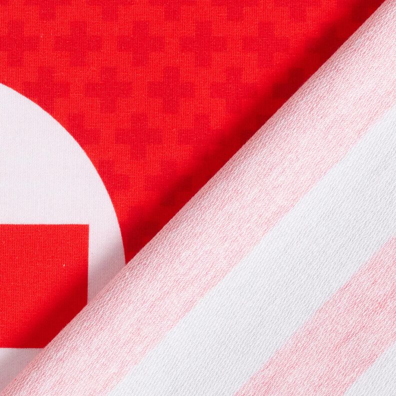 Felpa francesa Panel Convi&eacute;rtete en m&eacute;dico de urgencias | Stoff&Liebe &ndash; rojo/gris plateado,  image number 4