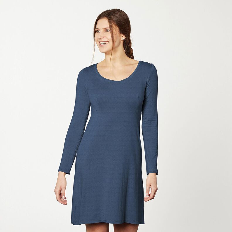 Tela de jersey de algod&oacute;n Uni mediano &ndash; azul oc&eacute;ano,  image number 7