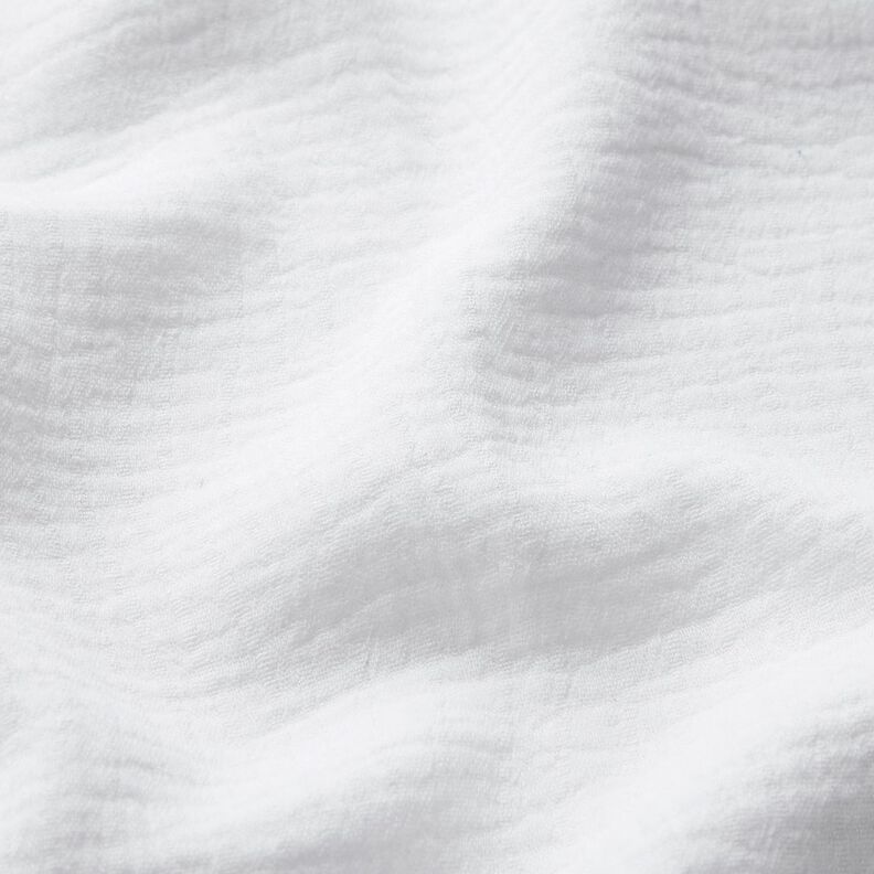 Mezcla de lino y algodón Jacquard Estampado onda – blanco,  image number 2