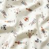 Tela de jersey de algodón Robots amistosos Impresión digital – blanco lana,  thumbnail number 2