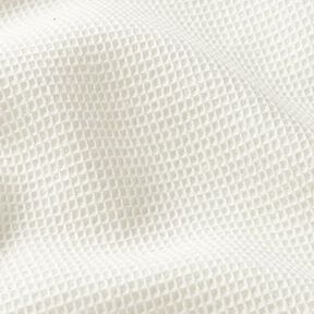 Piqué tipo gofre Mini – blanco lana | Retazo 60cm, 