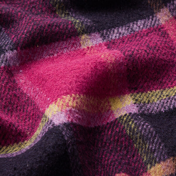 Tela de abrigo con cuadrados de colores – negro/bayas,  image number 2