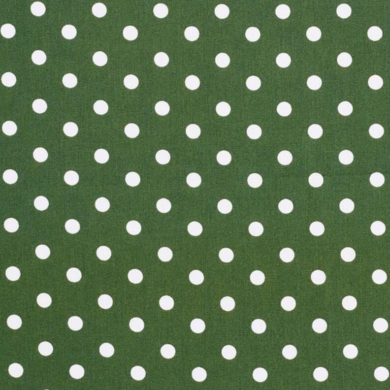 Popelina de algodón puntos grandes – verde oscuro/blanco,  image number 1