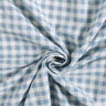 Tela de algodón con estructura a cuadros – blanco/azul claro,  thumbnail number 4