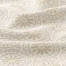 Telas para exteriores Jacquard Adornos círculos – beige/blanco lana,  thumbnail number 2