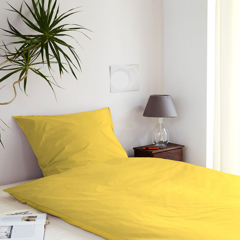 Tela de algod&oacute;n Cretona Uni &ndash; amarillo sol,  image number 6