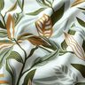 Tela decorativa Lona Hojas pintadas – verde/blanco,  thumbnail number 2