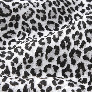 Mezcla viscosa estampado leopardo – gris, 