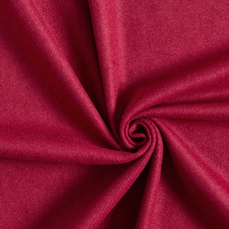 Tela para abrigos mezcla de lana lisa – rojo oscuro,  image number 1