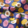 Tela de algodón Cretona Flores redondas – amarillo sol/azul,  thumbnail number 2