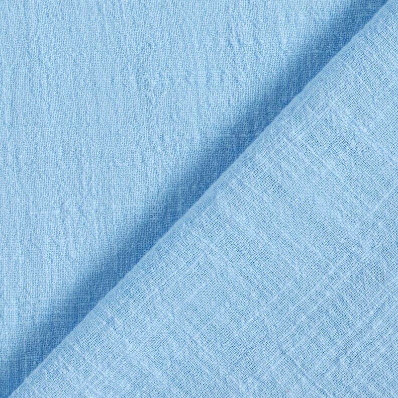 Tela de algodón aspecto lino – azul claro,  image number 3
