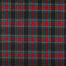 Tela de lana virgen para abrigo a cuadros escoceses – negro/rojo,  thumbnail number 1