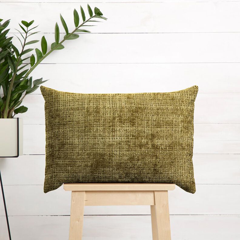 Tela de tapicería Chenilla Uni – oliva,  image number 6