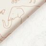 Felpa francesa veraniega Animales de safari dibujados – beige claro,  thumbnail number 5