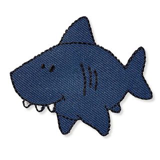Parche tiburón [ 5 x 5,8 cm ] | Prym – azul marino, 