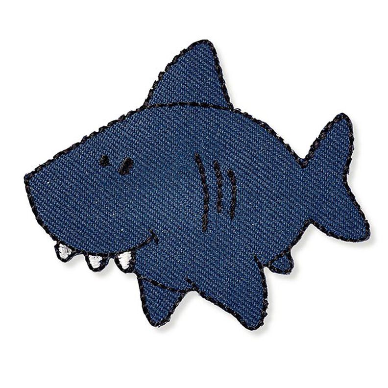 Parche tiburón [ 5 x 5,8 cm ] | Prym – azul marino,  image number 1