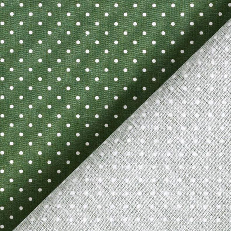 Popelina de algodón puntos pequeños – verde oscuro/blanco,  image number 6