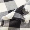 Tela de algodón cuadros lúrex – negro/blanco,  thumbnail number 3