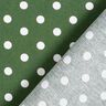 Popelina de algodón puntos grandes – verde oscuro/blanco,  thumbnail number 6