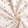 Popelina de algodón Confeti de gato – marfil/marrón claro,  thumbnail number 3