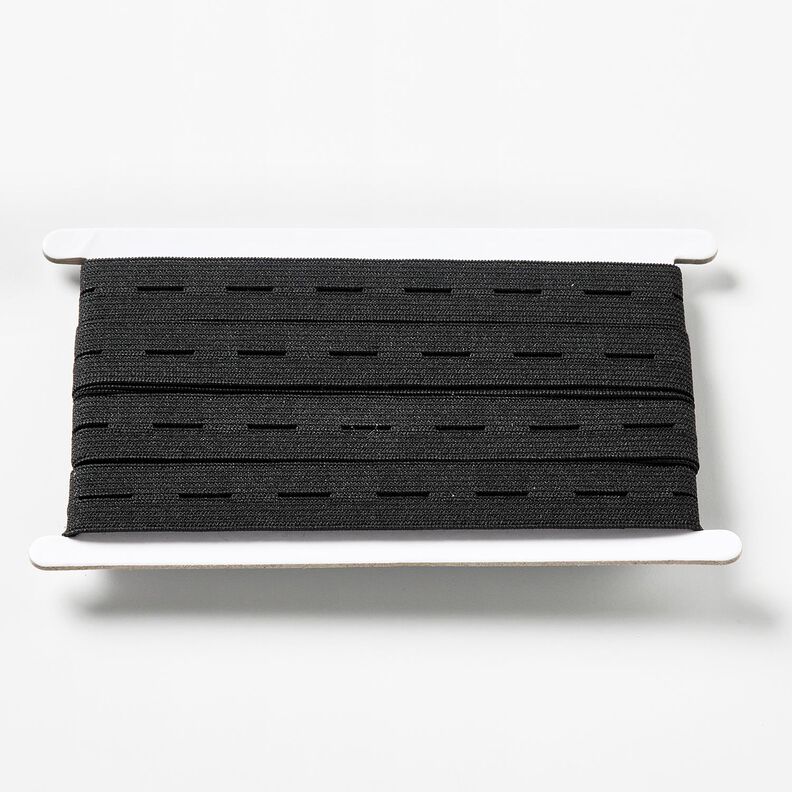 Elástico con ojales [3 m | 20 mm] – negro,  image number 1