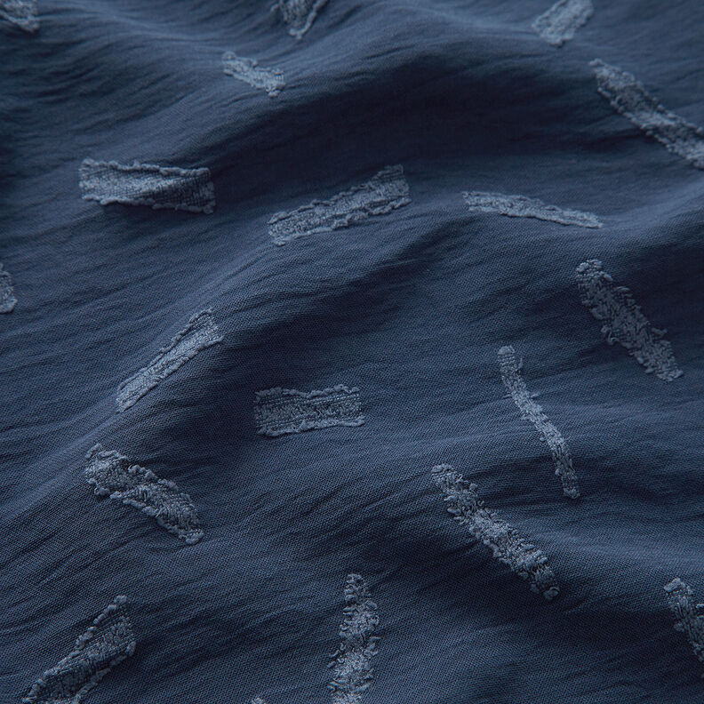 Jacquard Dobby a rayas – azul marino,  image number 2
