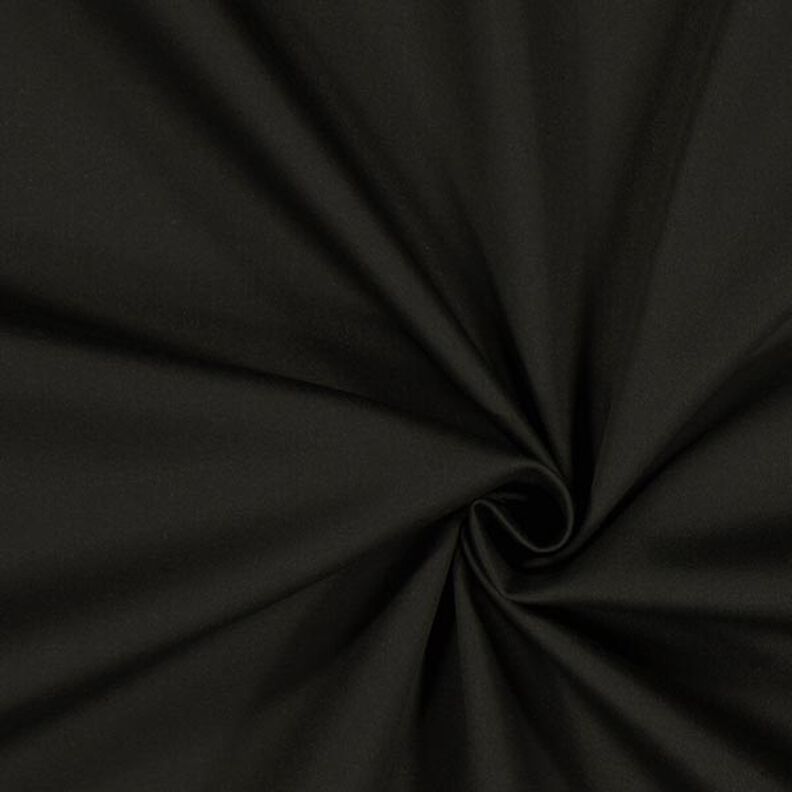 Satén de algodón Stretch – negro,  image number 1