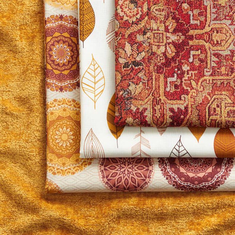 Tela decorativa Tapiz tejido de alfombra – terracotta/rojo fuego,  image number 3