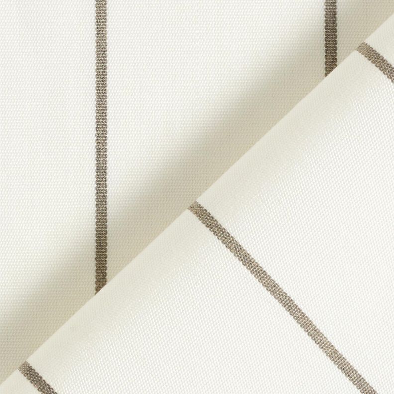 Telas para exteriores Lona Rayas finas – blanco/gris claro,  image number 4