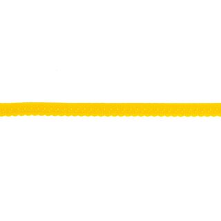 Cinta ribeteadora elástica Encaje [12 mm] – amarillo sol, 