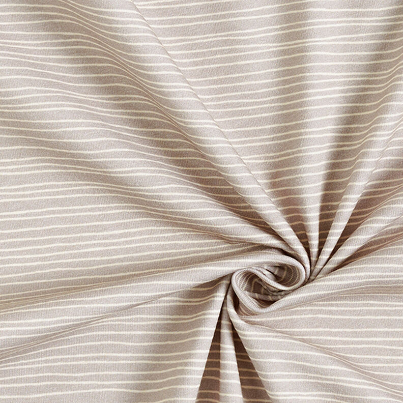 Punto de algodón rayas estrechas – gris claro,  image number 3