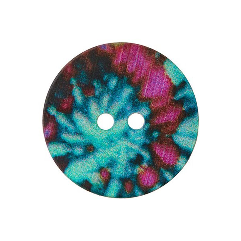 Botón de nácar 2 agujeros  – mezcla de colores,  image number 1