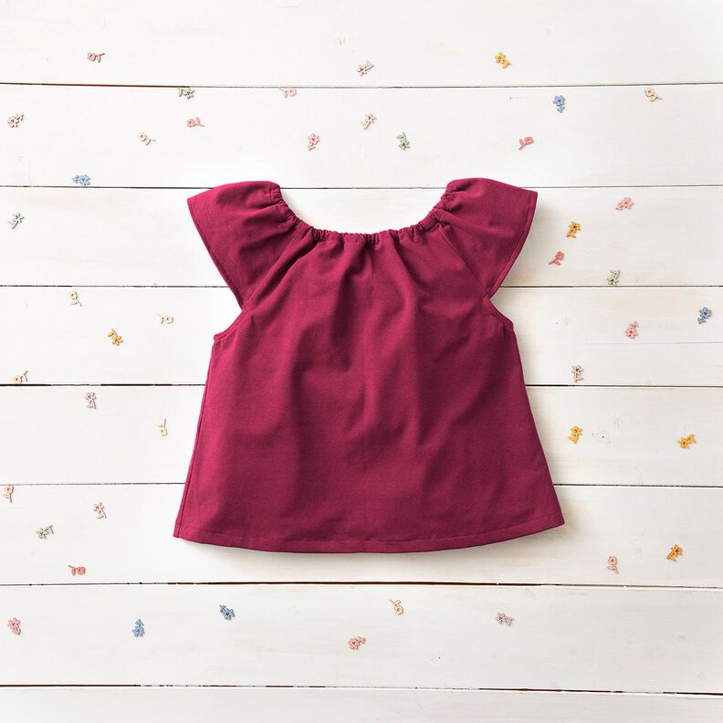 Tela de jersey de algodón Uni mediano – púrpura,  image number 5