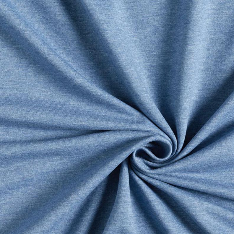 Felpa francesa Melange fina – azul vaquero/gris,  image number 1